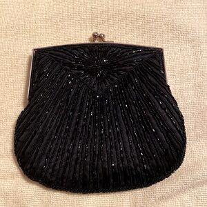 Shell Shaped Beaded Clutch